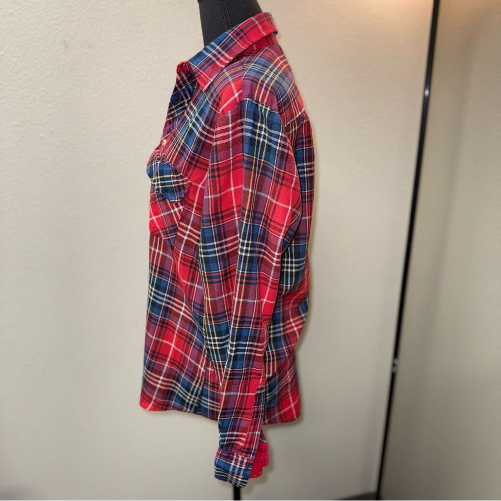 Vintage High Sierra by Mervyn's Red Plaid Flannel Shirt. Unisex. Medium - Picture 2 of 7